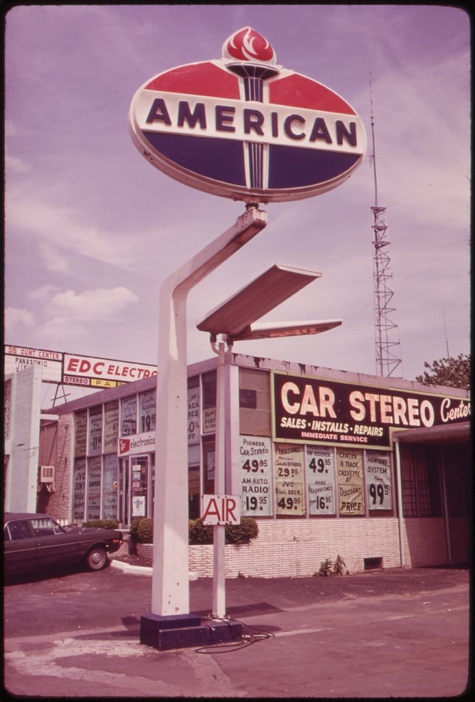 Vintage Gas station