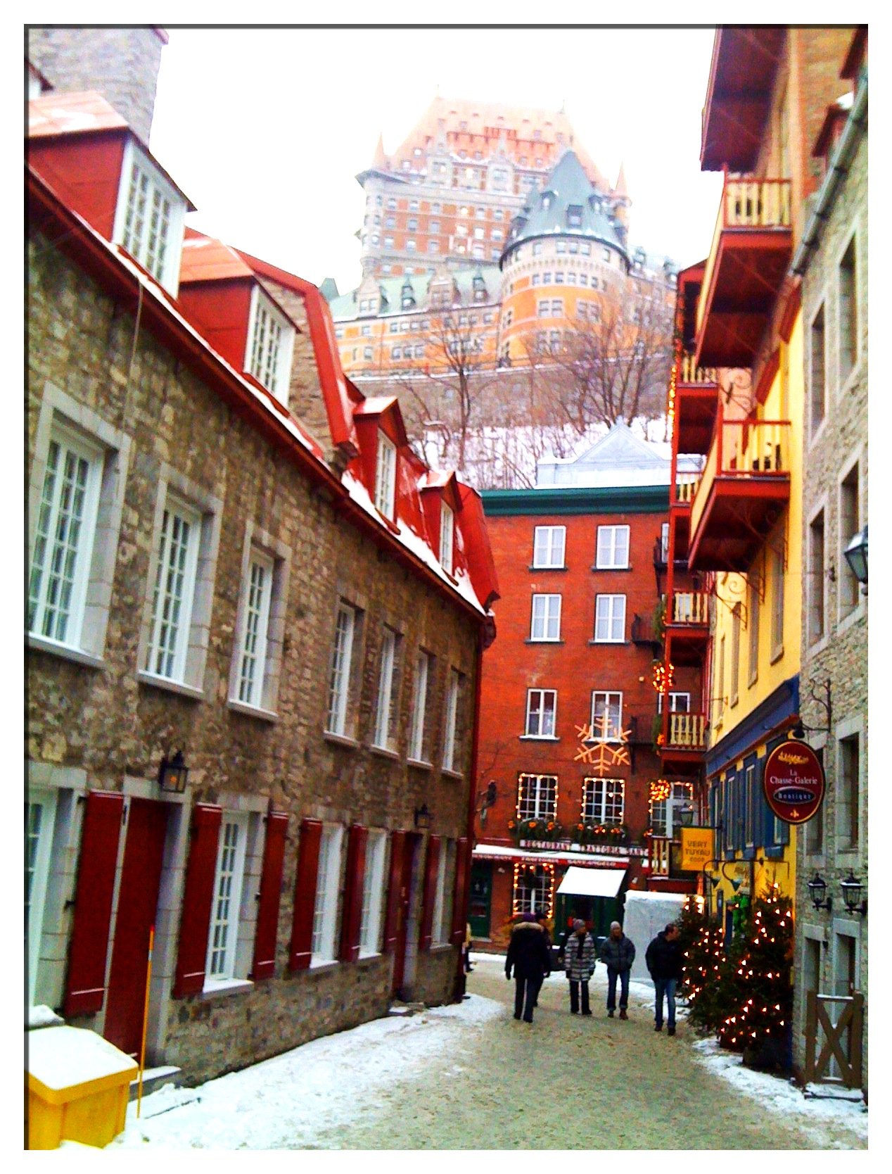 View of Chateau Frontenac from Old City