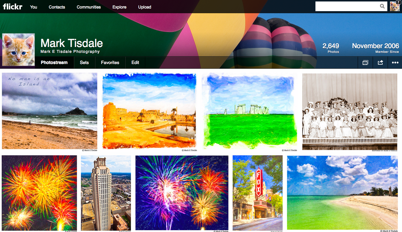 Screenshot of Flickr Redesign